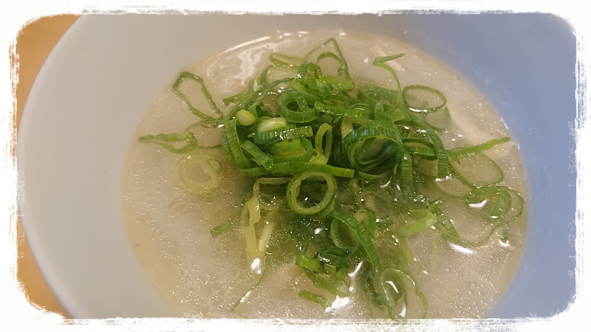 失敗したライスペーパーを使ったスープ