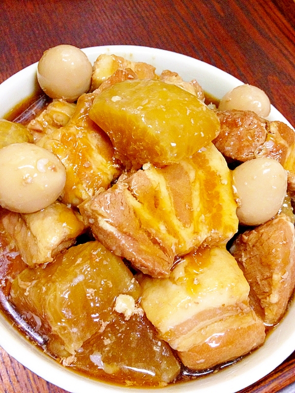 圧力鍋がないから・・・炊飯器で!やわらか豚の角煮