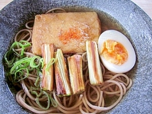 焼きねぎときつね蕎麦 レシピ・作り方 by アルプスの乙女 - 楽天