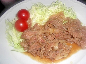 塩麹で豚肉の生姜焼き