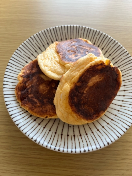 材料５つ！幸せのパンケーキ風♡スフレパンケーキ♪