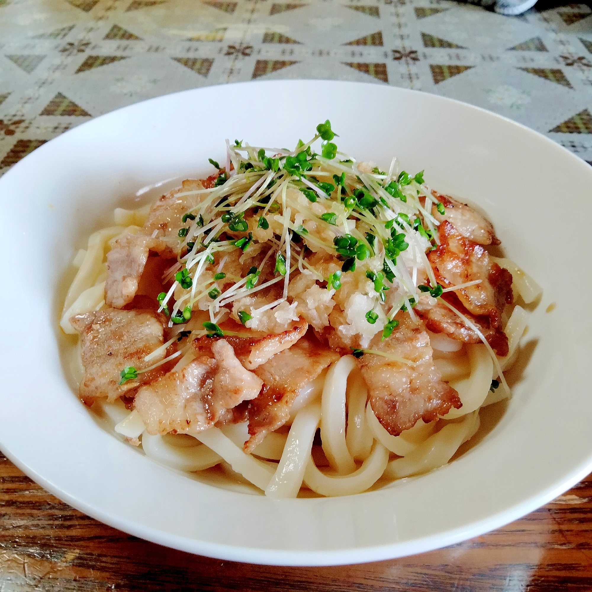 豚バラと大根おろしのさっぱり冷やしうどん