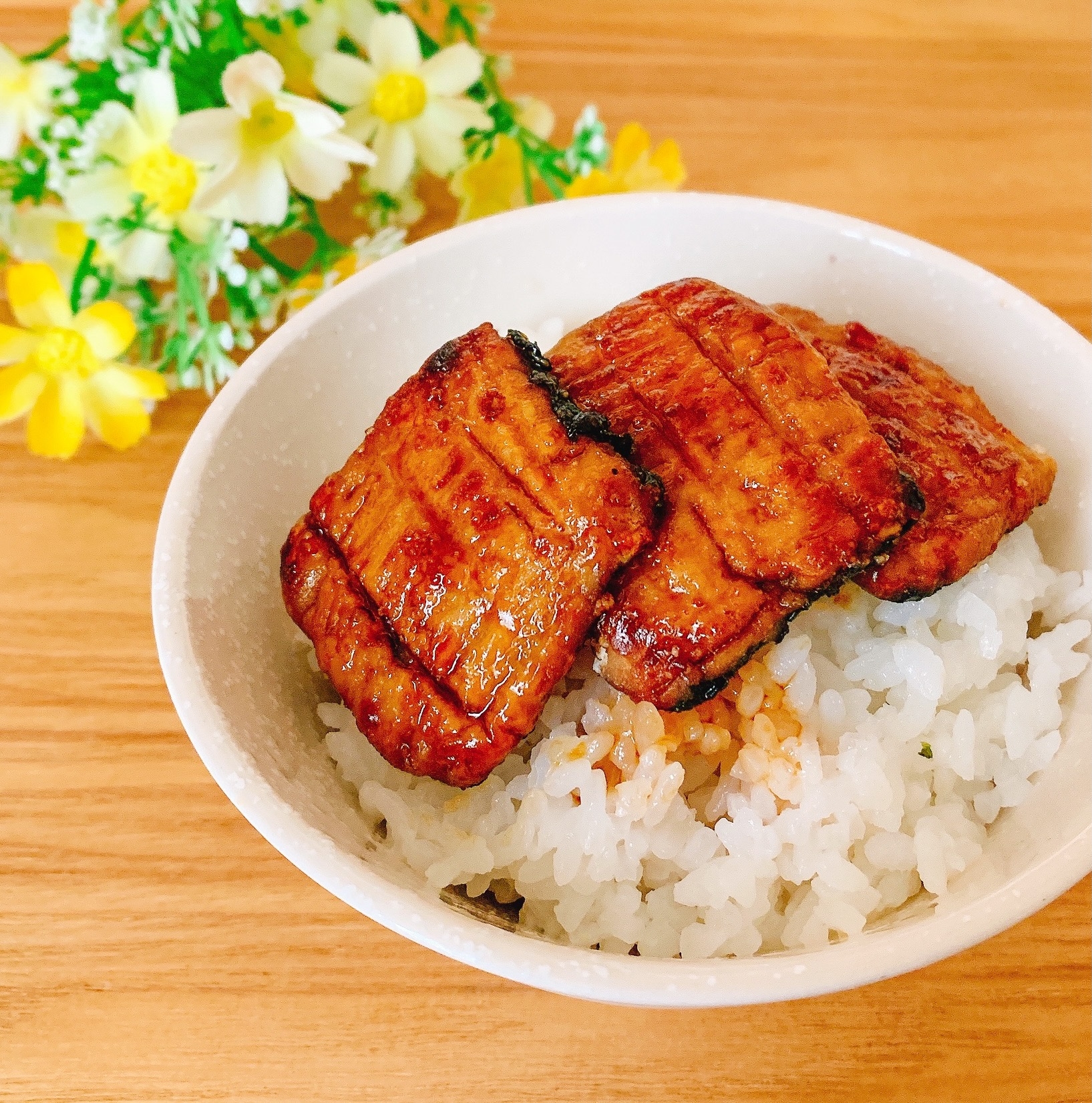 節約簡単‎♫*れんこんで鰻丼