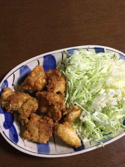 見た目も食感も鶏の唐揚げみたいにできました！
ご飯合う味付けで、とても美味しかったです(^^)