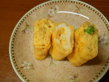 お弁当に♪あげ玉入りでお好み焼き風？卵焼き★