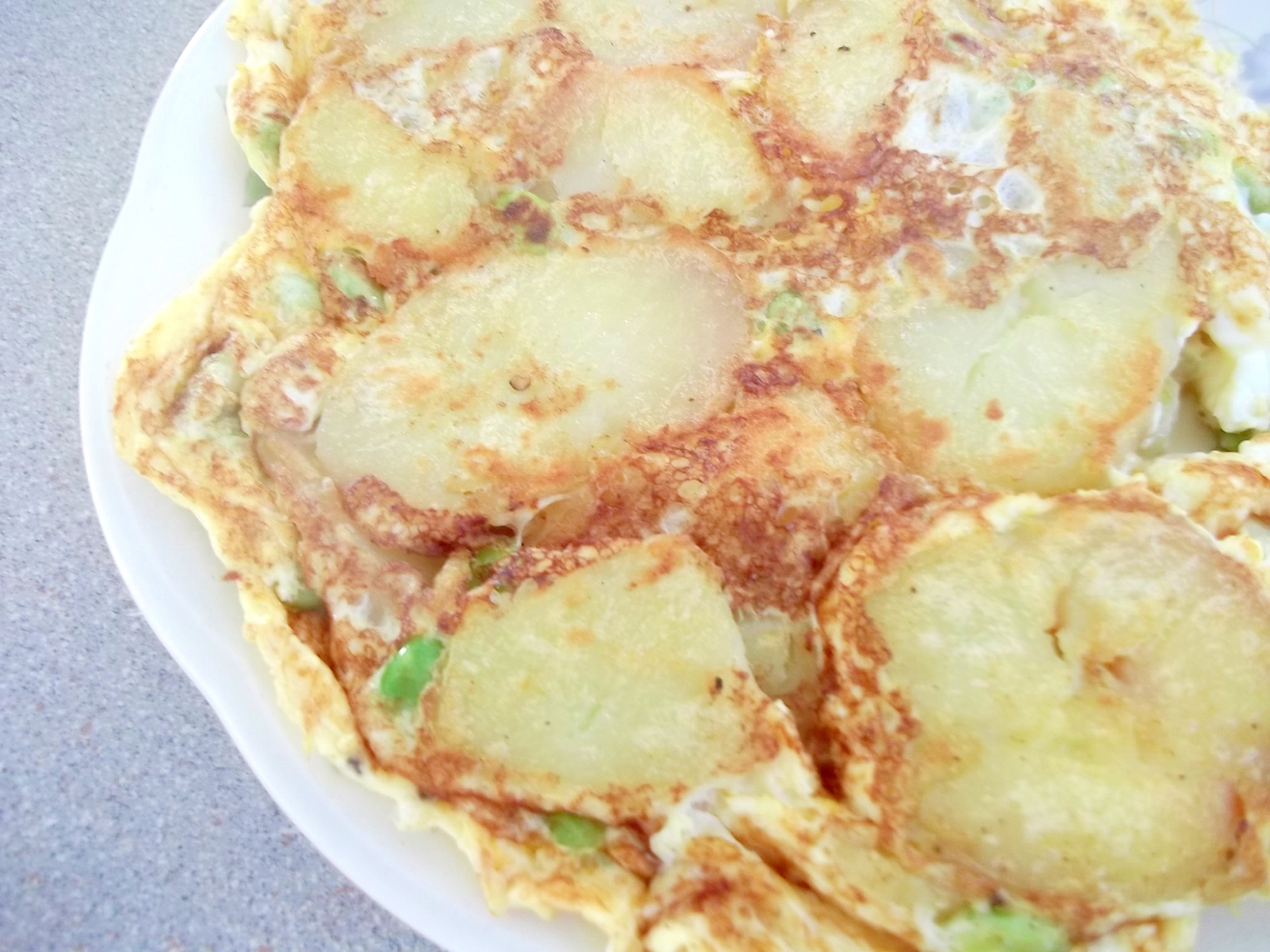 ハッシュドポテト風　かんたんオムレツ