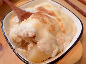 和風山芋グラタン 豆乳クリームソース レシピ 作り方 By マーブルジョバ 楽天レシピ