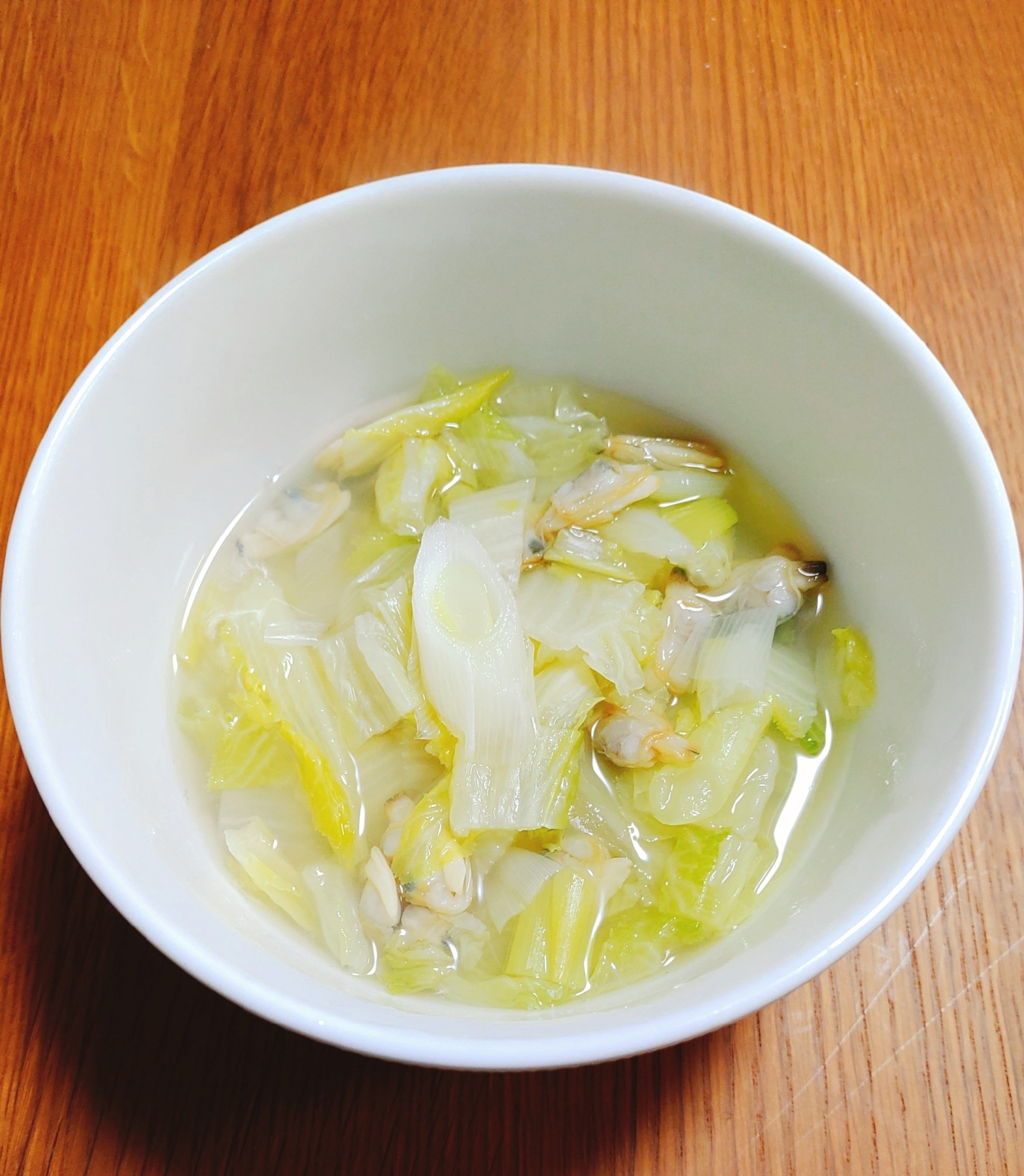 長ねぎと白菜の中華スープ