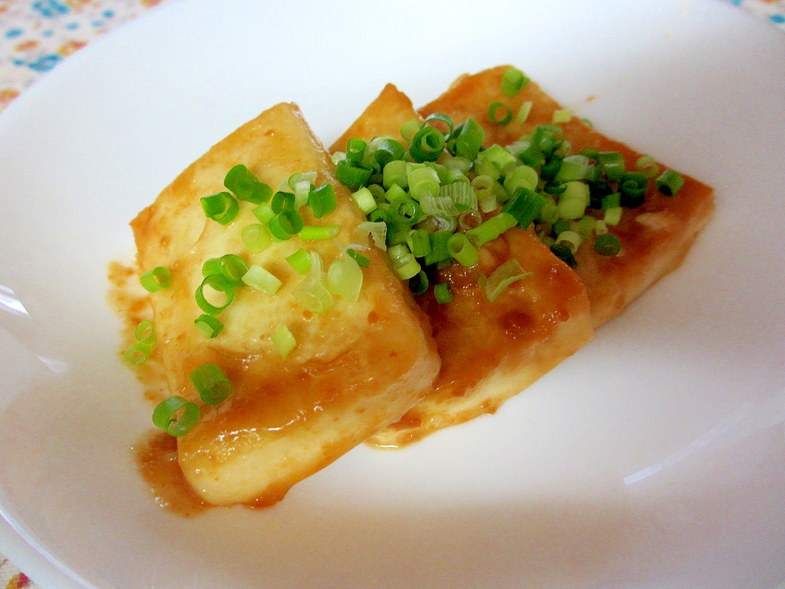 豆腐の味噌マヨステーキ