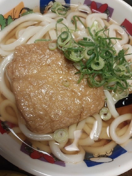 時短！甘くないきつねうどん