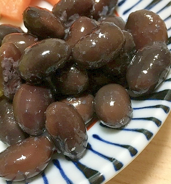 砂糖不使用で黒豆の甘酒煮