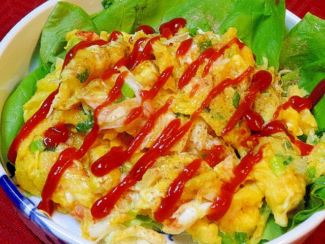 バター風味が旨い♪　「中華風かに玉」