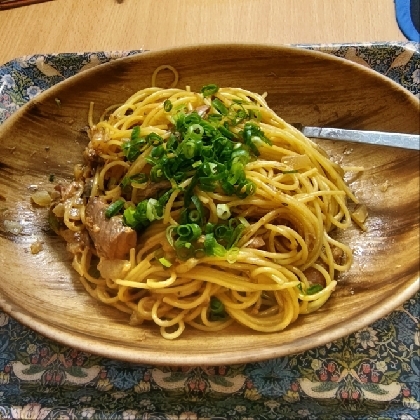 サバ缶で和風パスタ。材料3つで時短！意外でハマる♪