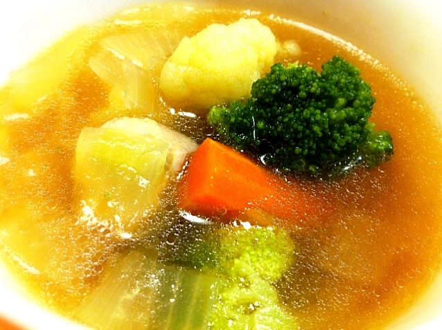野菜スープ　コンソメ