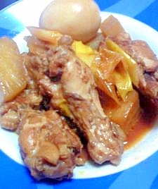 圧力鍋で簡単！鶏肉と大根の煮物