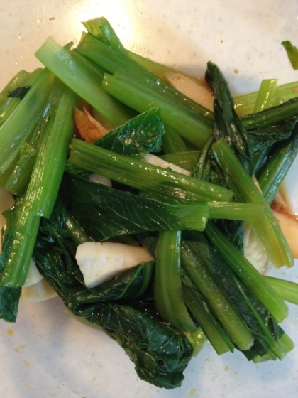 ピリっと美味しい♬小松菜とちくわの辛子和え♥