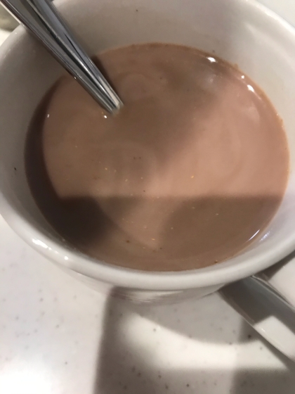 豆乳とチョコレートのドリンク（乳不使用）