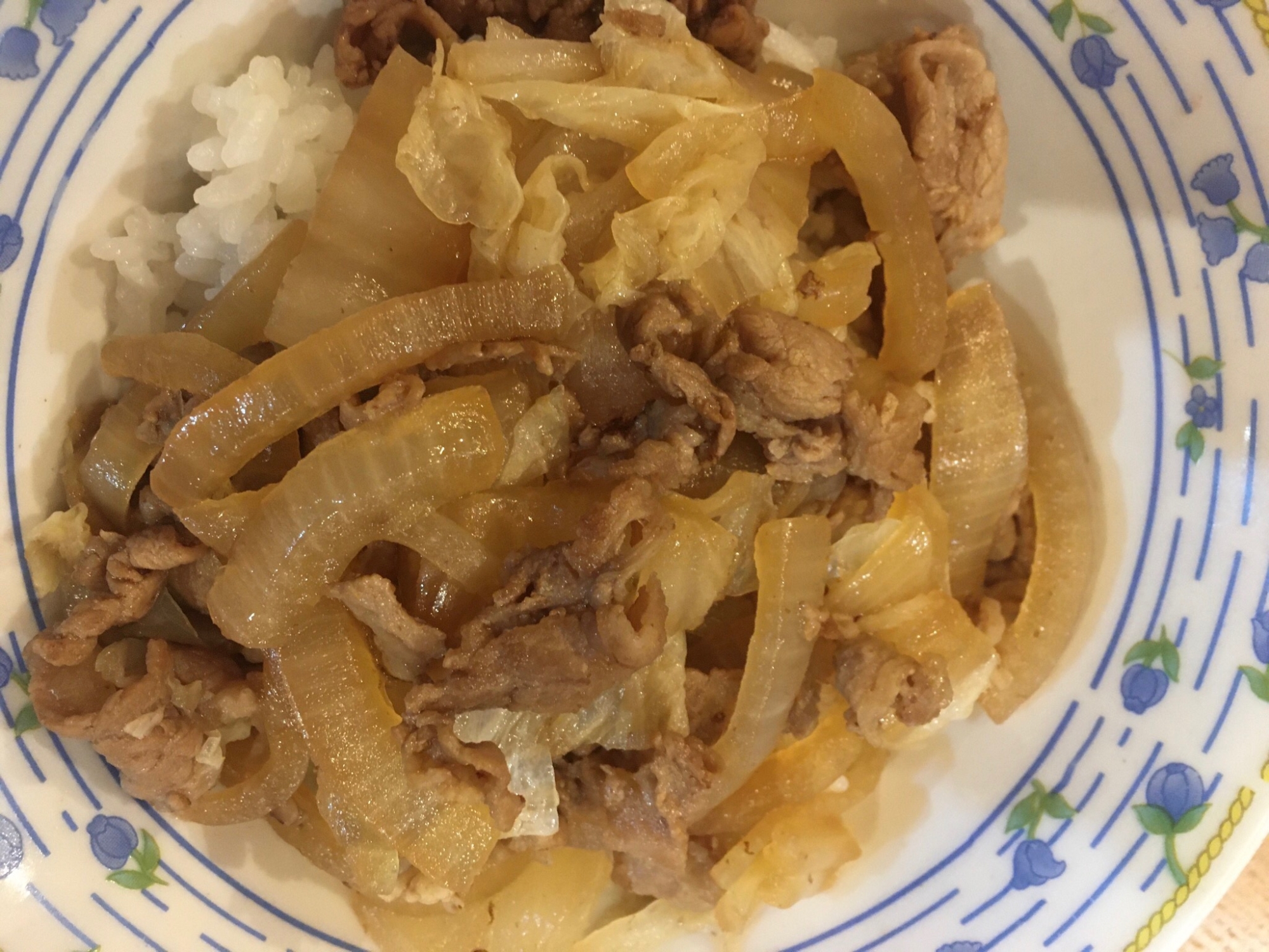 すき焼き風丼