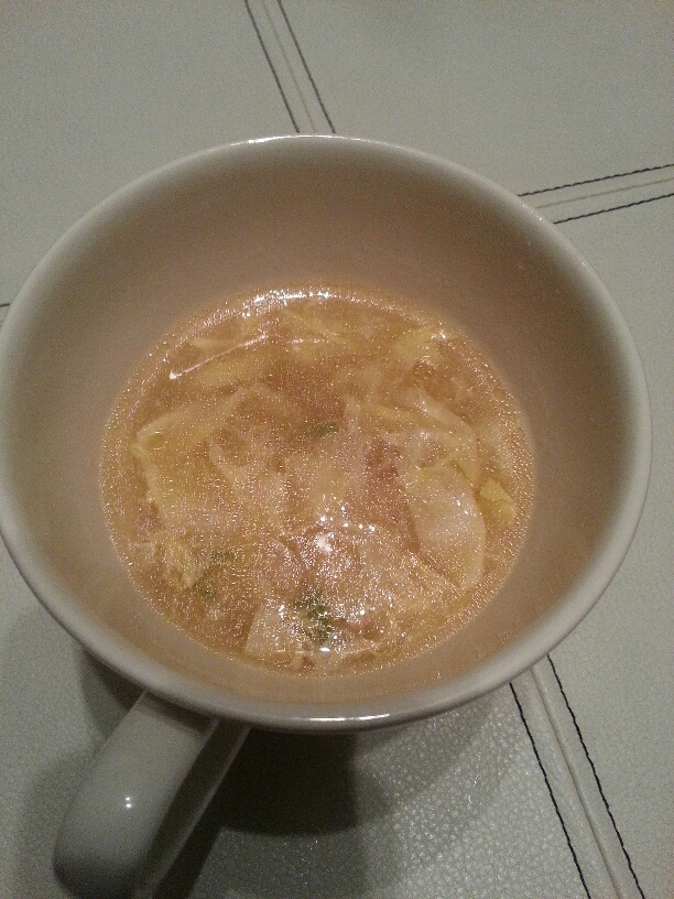 ホタテの卵スープ