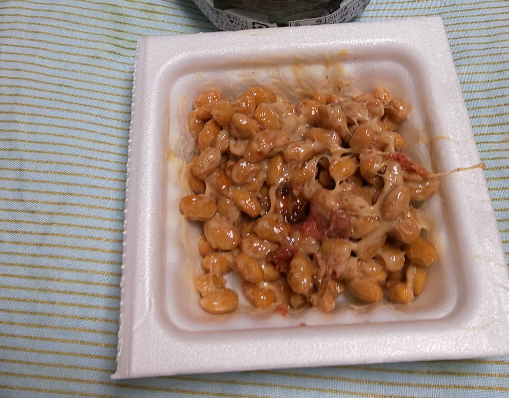 海苔の佃煮と梅干しの納豆