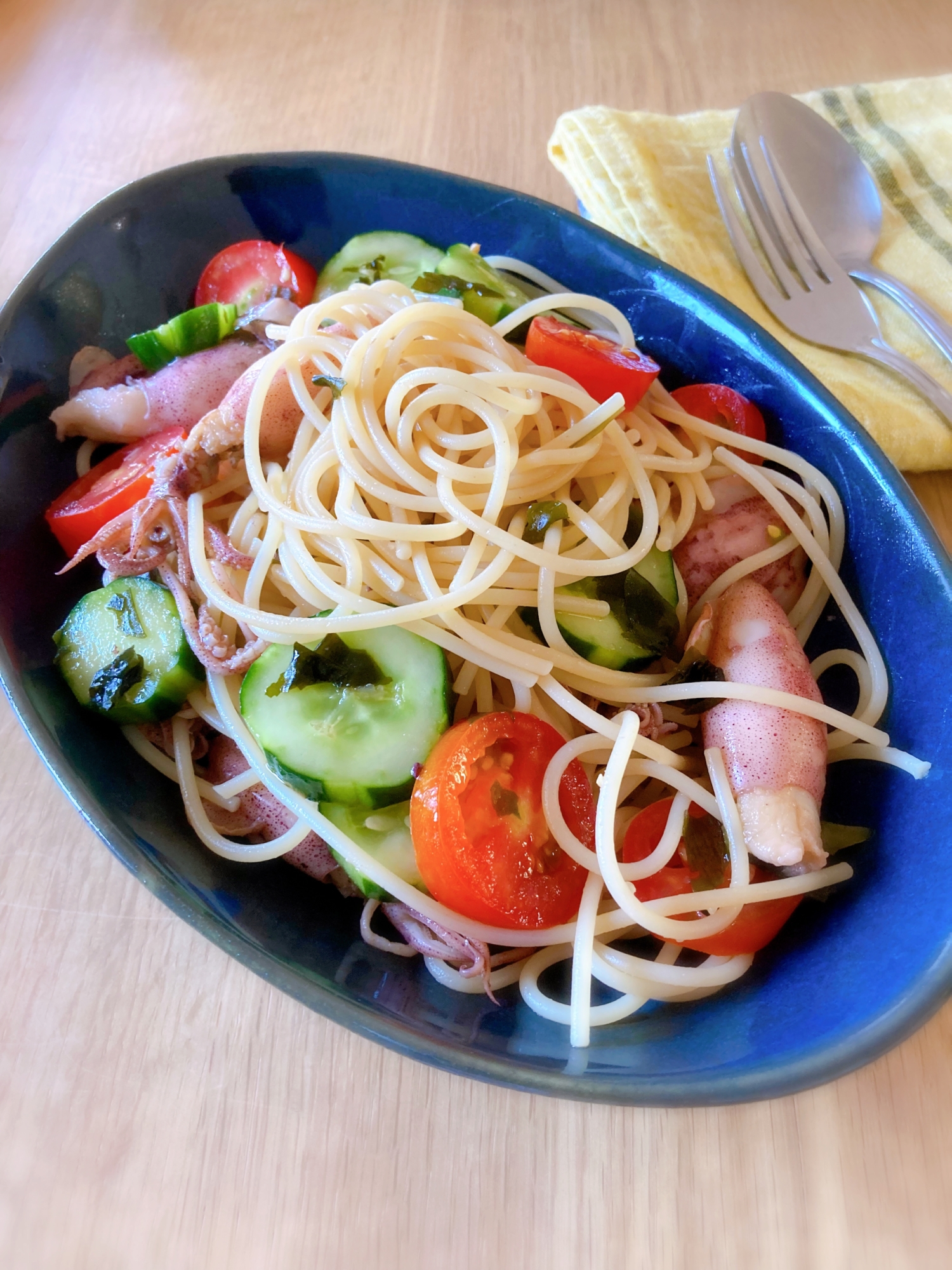 ヒイカとトマトの冷製パスタ レシピ 作り方 By ヤスのり子 楽天レシピ ヒイカとトマトの冷製パスタ レシピ 作り方 By ヤスのり子 楽天レシピ