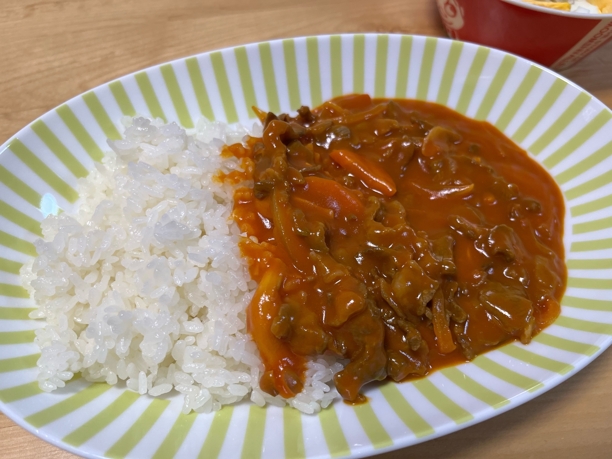 野菜ジュースでハヤシライス