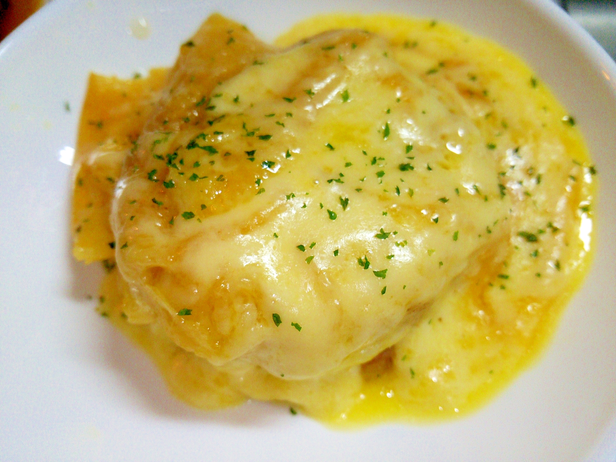 ベーコンと玉ねぎ炒めとマッシュポテトのラクレット風 レシピ 作り方 By Jrとmc 楽天レシピ