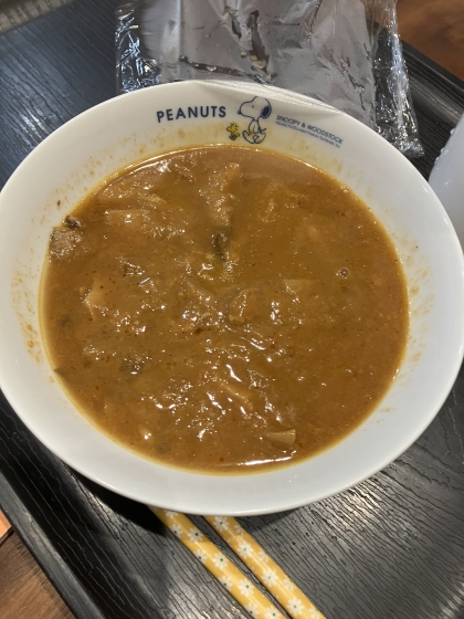 1人分！満足カレー！帰りの遅い旦那さんに！