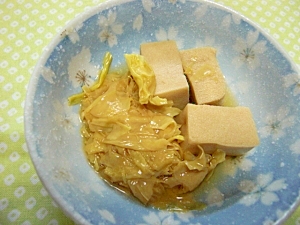 高野豆腐と湯葉煮