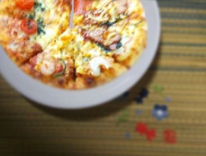 sunflowerちゃん✨ピザクラフトに冷凍海老だピザ美味しかったです✨( ≧∀≦)ノリピにポチ✨✨いつもありがとうございます(o^ O^)シ彡☆