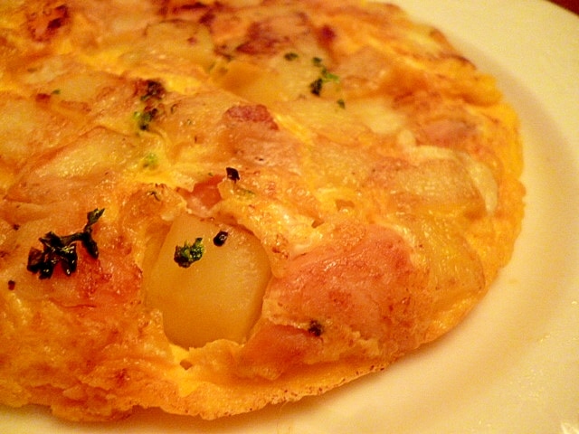 スモークサーモン入りポテトケーキのレシピ