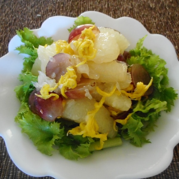 ブドウとグレープフルーツの菊花和え レシピ 作り方 By Mococo05 楽天レシピ ブドウとグレープフルーツの菊花和え レシピ 作り方 By Mococo05 楽天レシピ