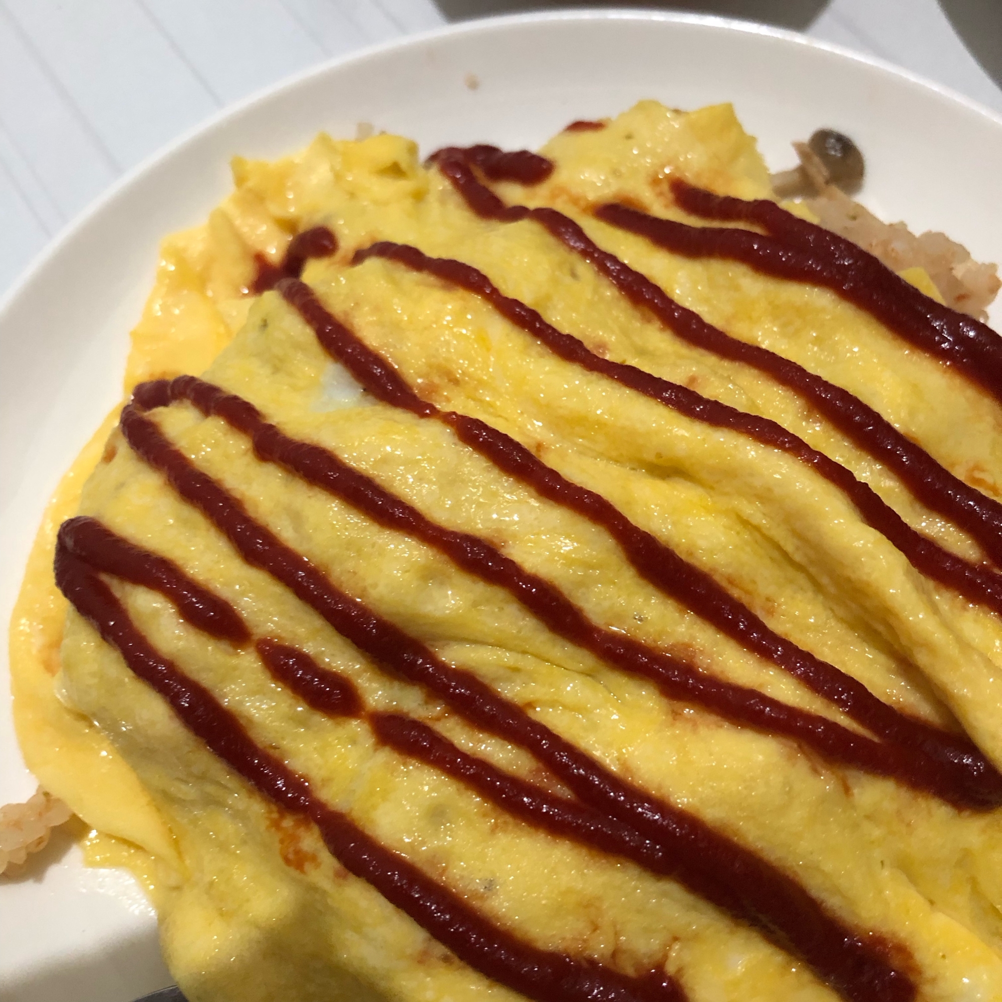 包まないオムライス