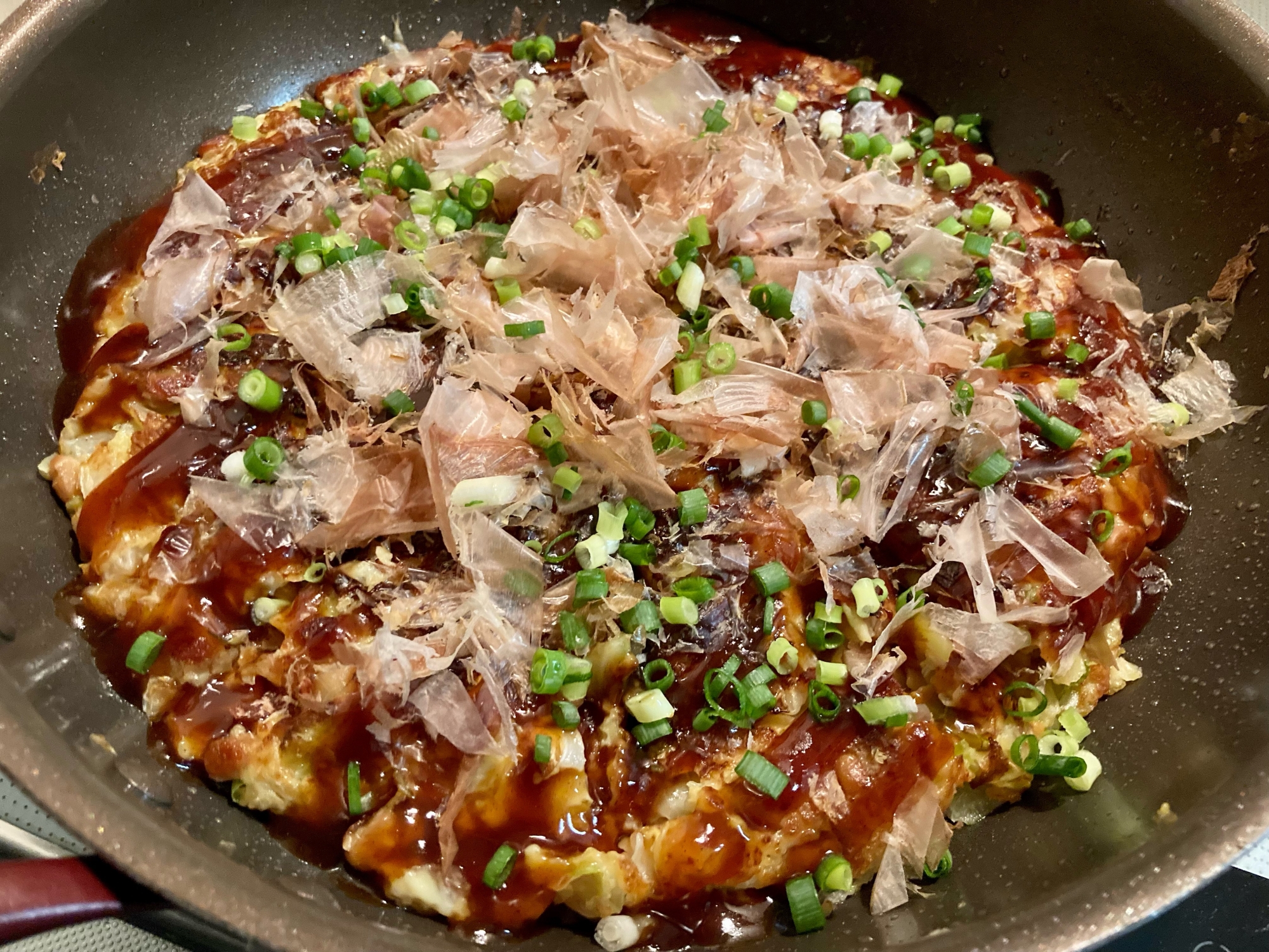 ふわふわ！納豆とキャベツのお好み焼き風