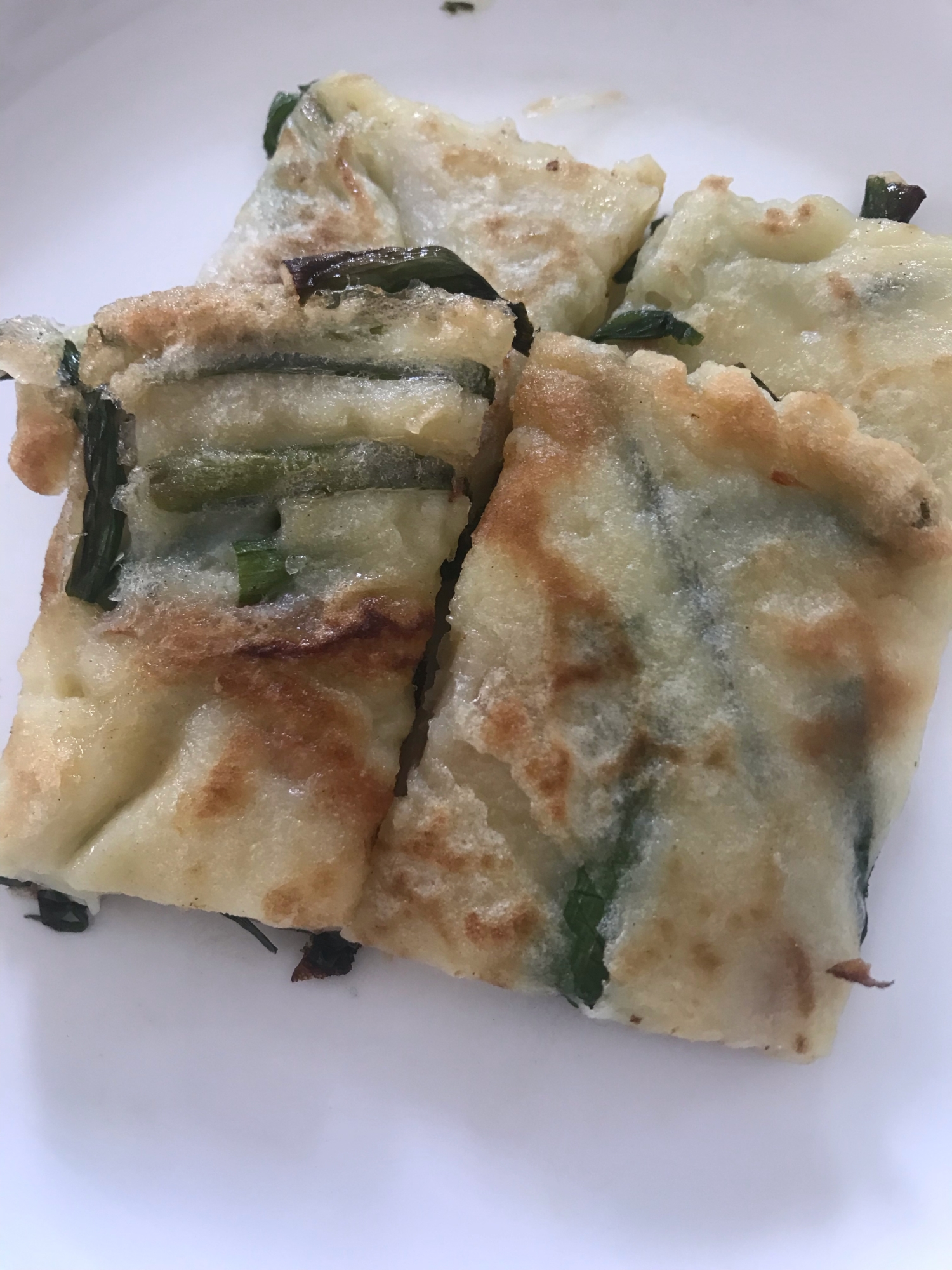 分葱とちくわのチヂミ