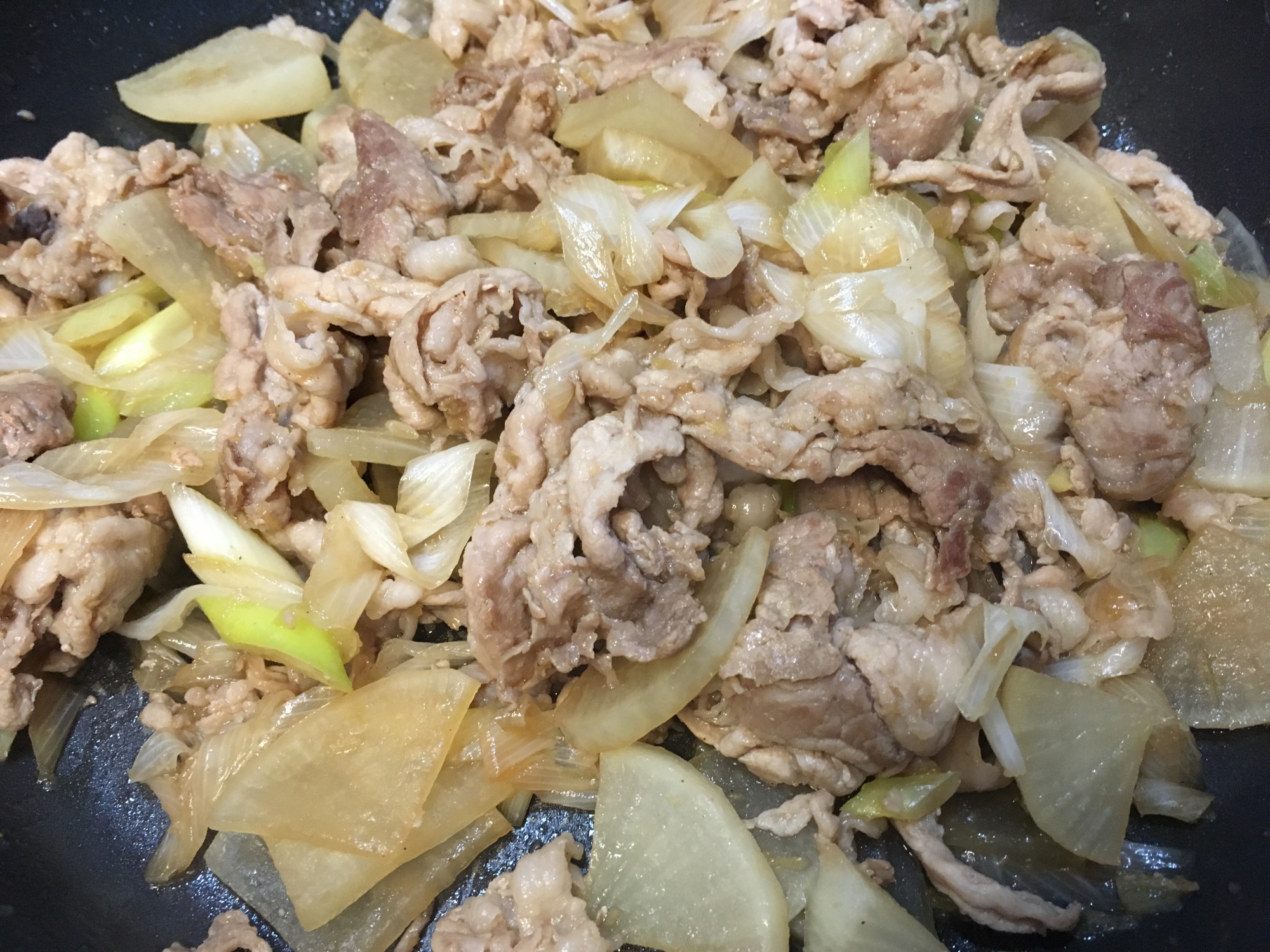 朝ごはんやお弁当に☆豚肉と大根の甘辛炒め
