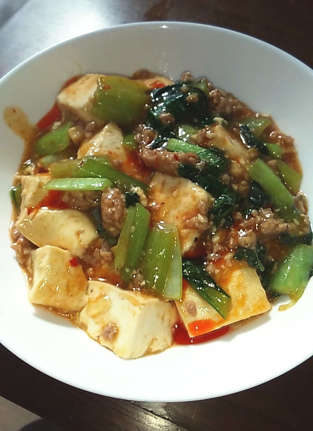 小松菜麻婆豆腐