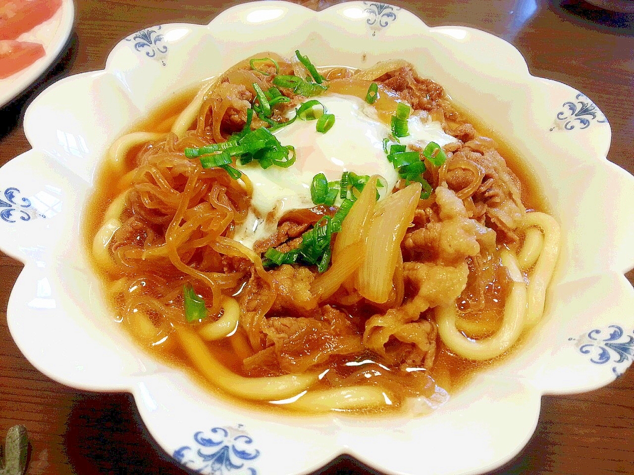 * 肉うどん * すき焼き風の甘辛味♪