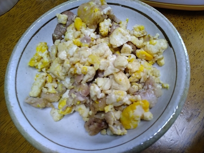 人参としめじの炒り豆腐