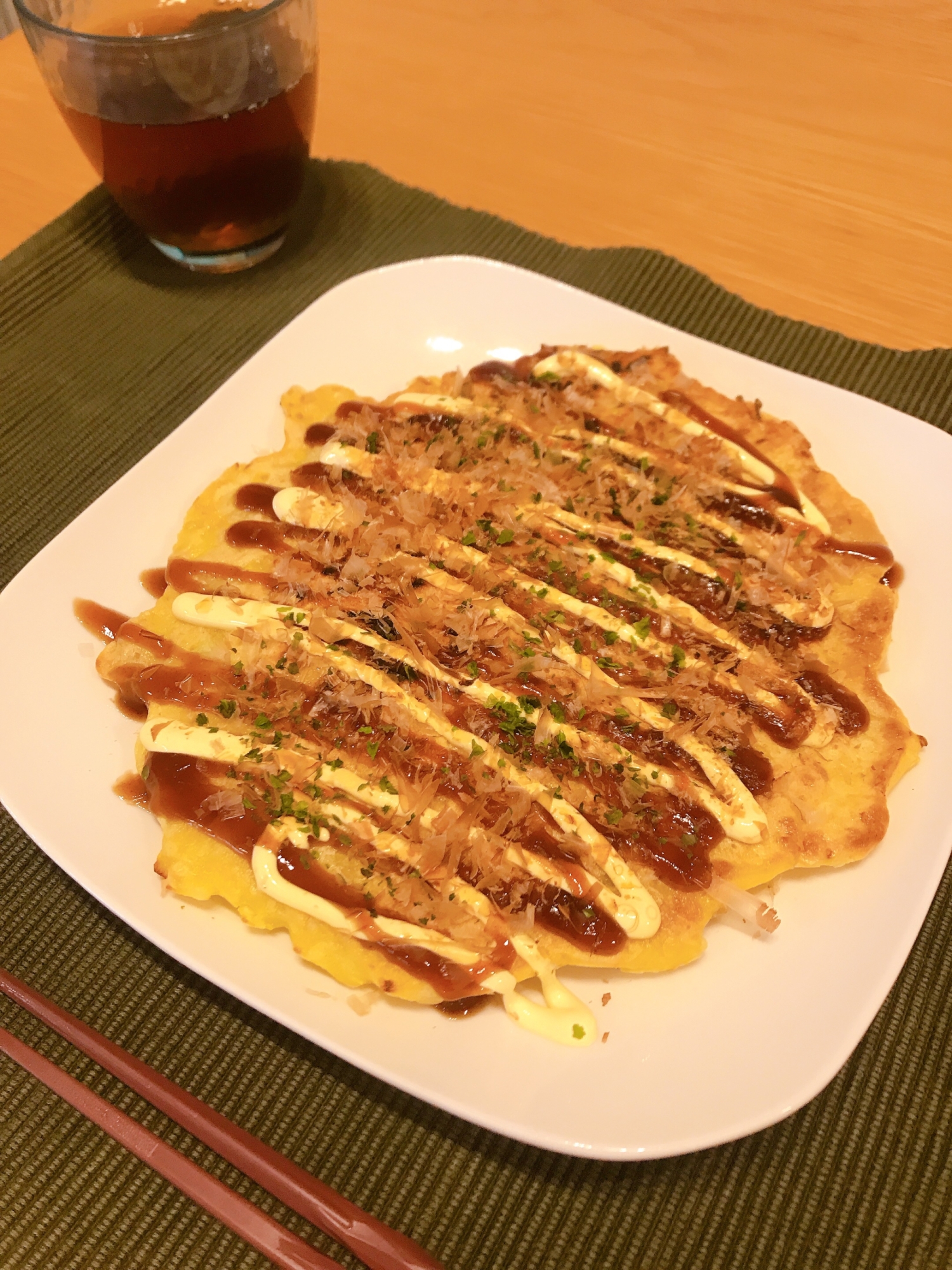 シーフードミックスお好み焼き