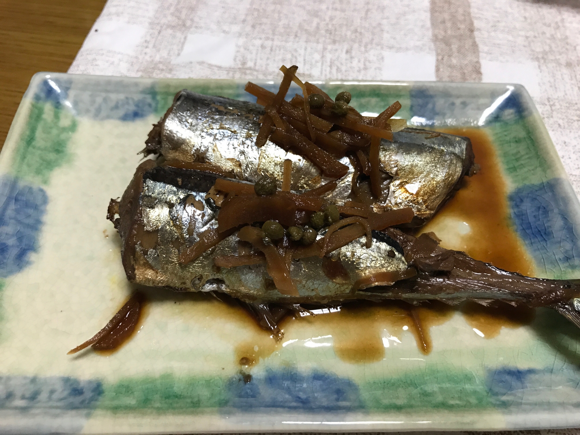 山椒でピリ辛な秋刀魚の辛煮