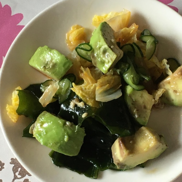 わかめ アボカド 白菜 きゅうりのわさびぽん酢和え レシピ 作り方 By Faiten8 楽天レシピ わかめ アボカド 白菜 きゅうりのわさびぽん酢和え レシピ 作り方 By Faiten8 楽天レシピ