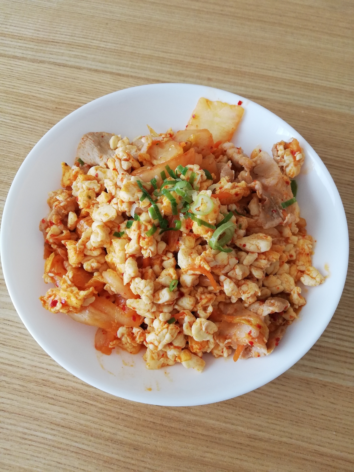 ダイエットにも最適 豚キムチ豆腐チャーハン レシピ 作り方 By えす まいける 楽天レシピ