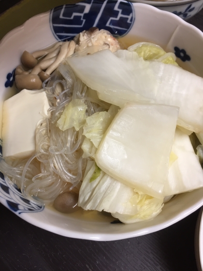 豆腐と白菜と椎茸のあんかけ