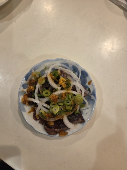 鰹のたたき☆新玉葱のスライス添え