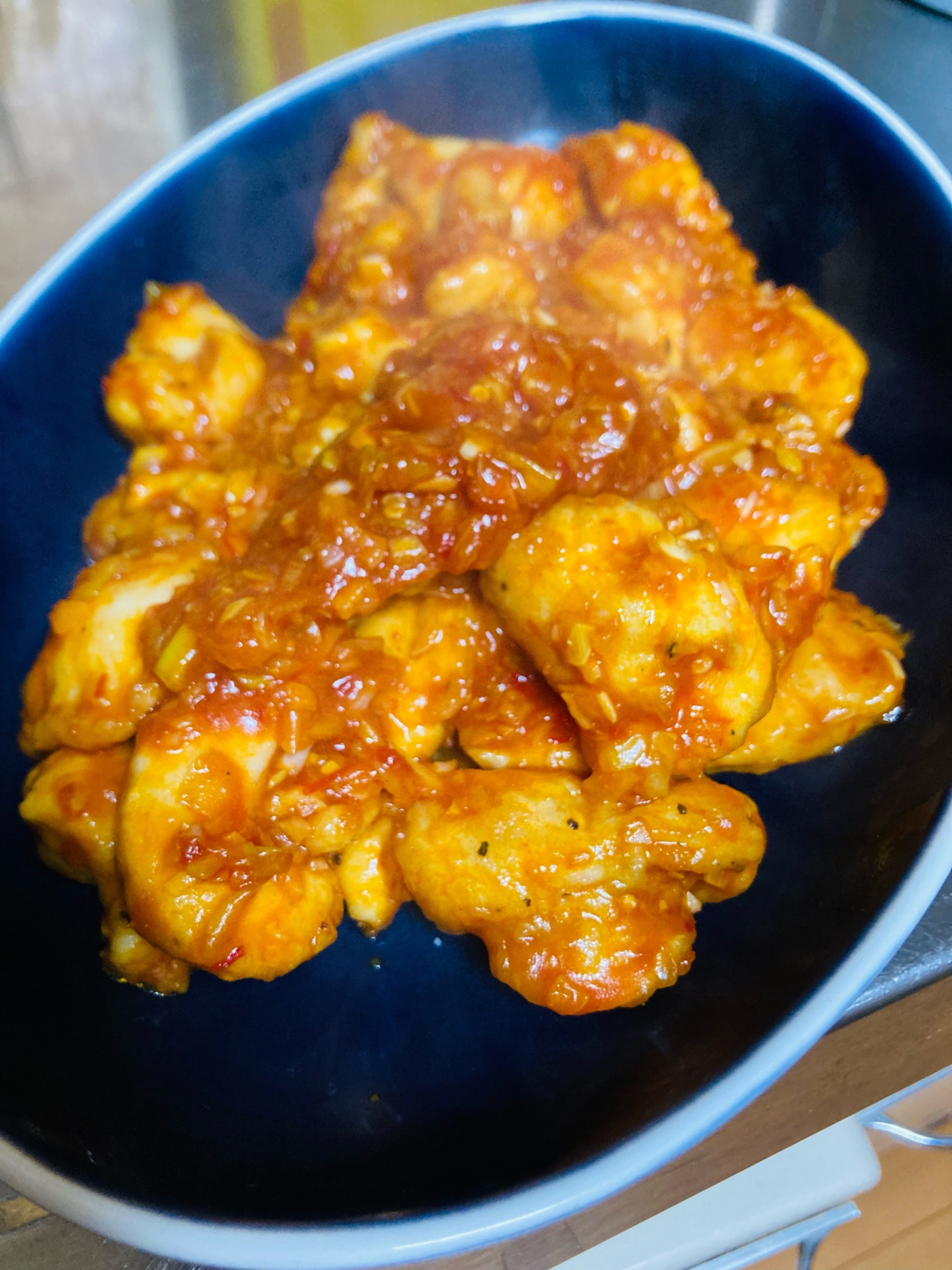 エビチリを鶏胸肉で