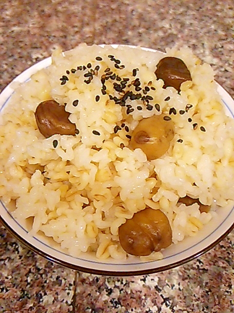 甘栗入りのプチ鍋ご飯