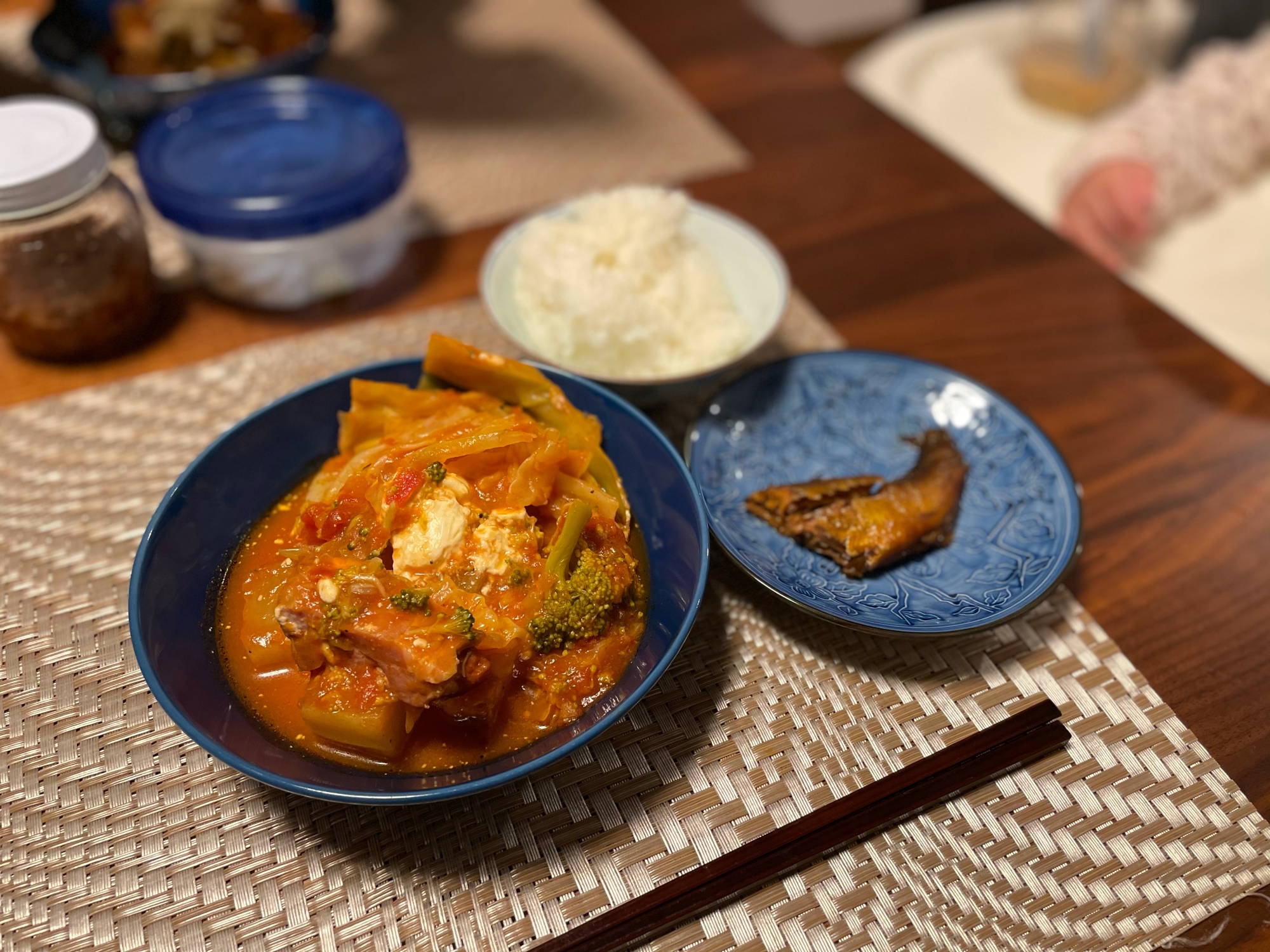 ブロックベーコンといろいろお野菜のトマト煮