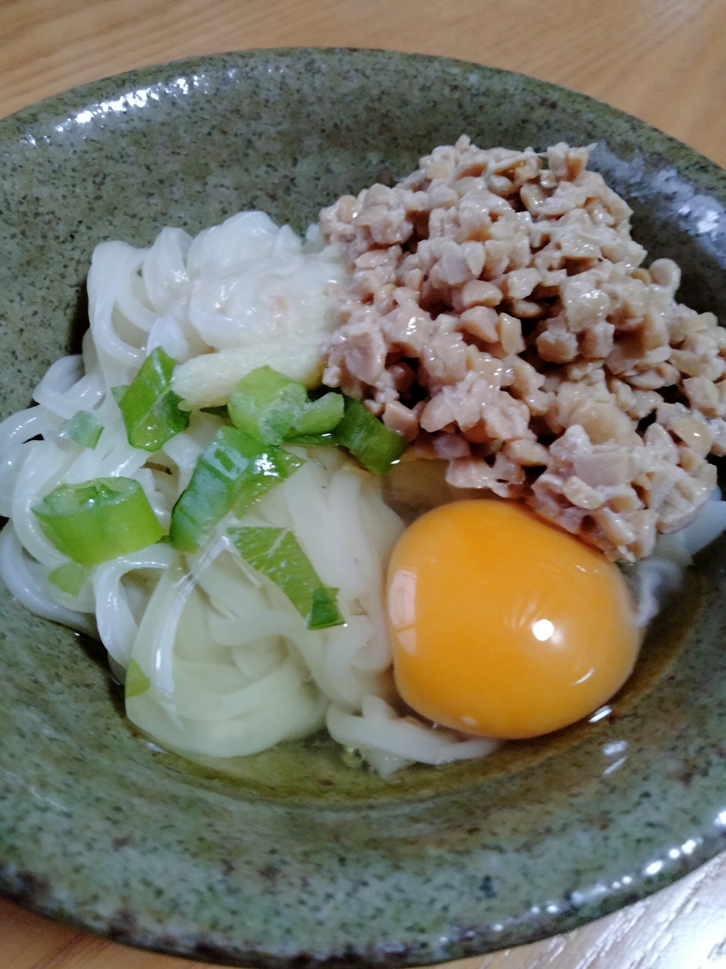 ホカホカチン!  納豆卵かけうどん