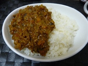 フライパンで作る濃厚挽肉カレー